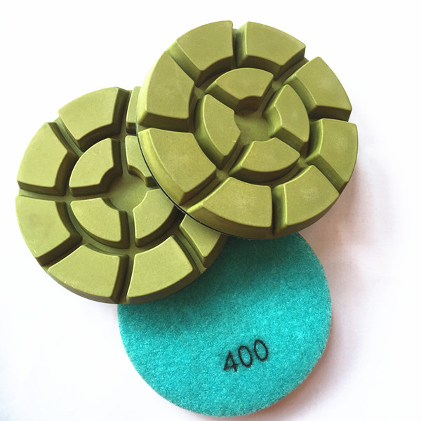 Green Colored 4 Inches Marble Floor Polishing Pads