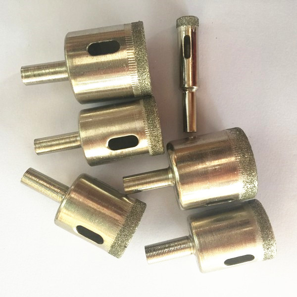 Diamond Electroplated Shank Core Drill Bits for Glass Tiles