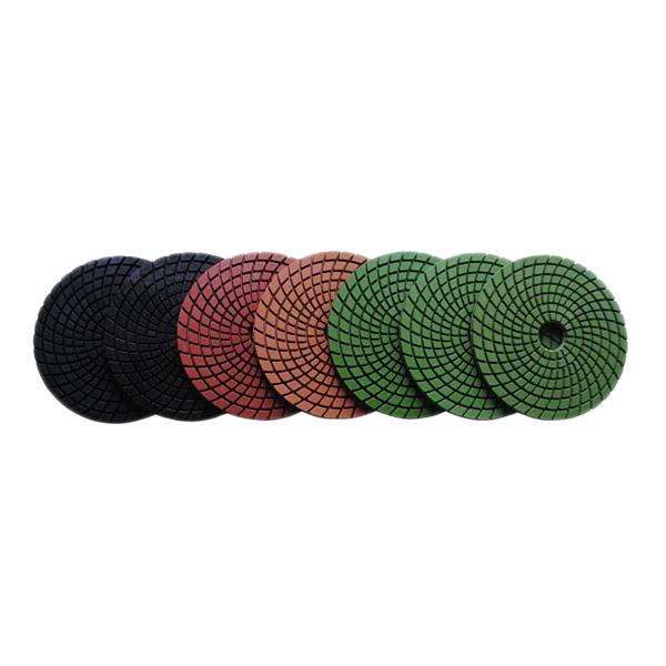 Flexible Wet Polishing Pad, Spiral and Square Type Standard 7 Steps 3mm Thickness