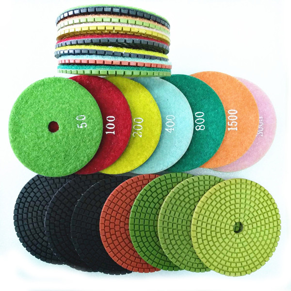 Flexible Wet Polishing Pad, Spiral and Square Type Standard 7 Steps 3mm Thickness