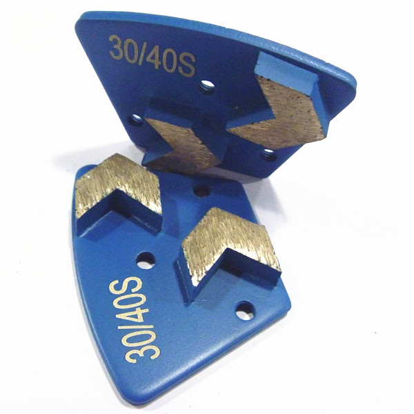 Trapezoid Grinding Metal with Two Arrow Segments